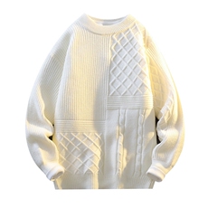 2024【新品】秋冬圆领毛衣男士针织打底衫潮流百搭-M5085-P50，男装针织衫/毛衣，星座1105