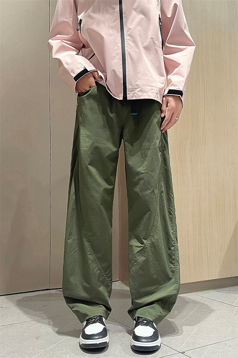 K115-P48弯刀裤秋季宽松男女同款美式工装直筒裤（有做加绒）,男装工装外套,星座109