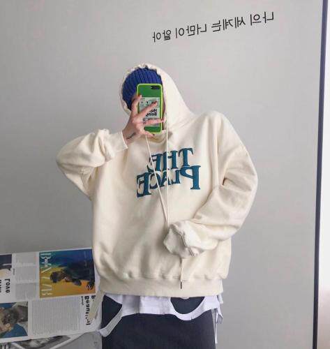 连帽字母卫衣SM，女装卫衣/绒衫，尚映