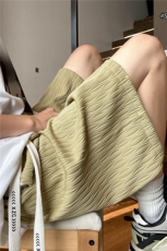 港风夏季新款波浪冰丝裤男生宽松薄款短裤B315-K23318-P35控48，男装休闲裤，电商B315