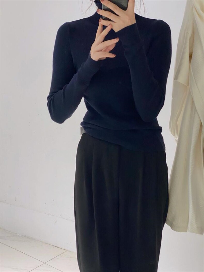 高领羊毛打底衫，其它，驿谷