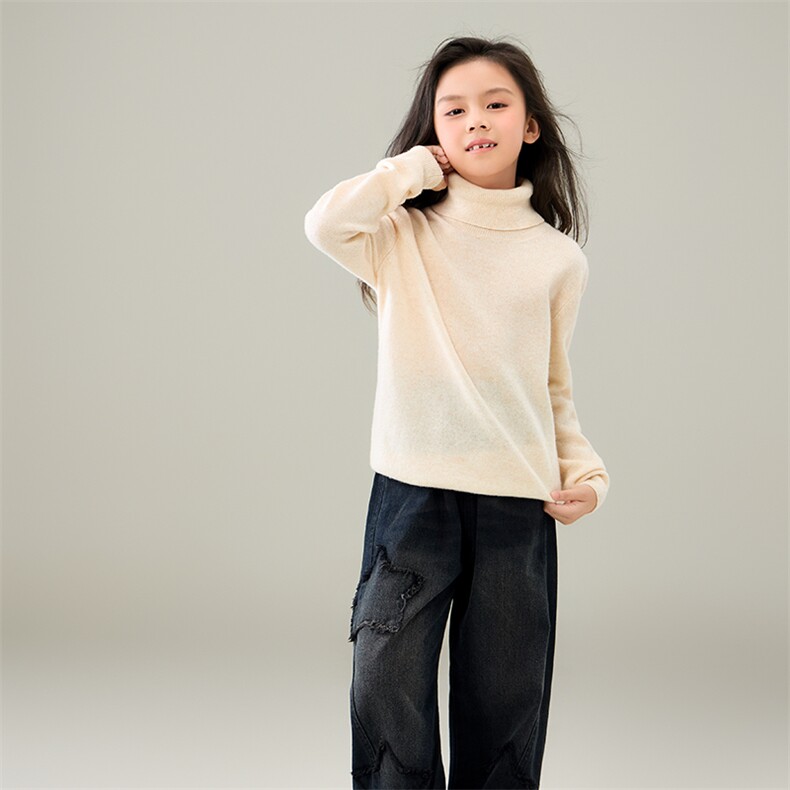 2025年时尚百搭通勤儿童羊毛衫，童装儿童羊毛衫，奥澜羊绒
