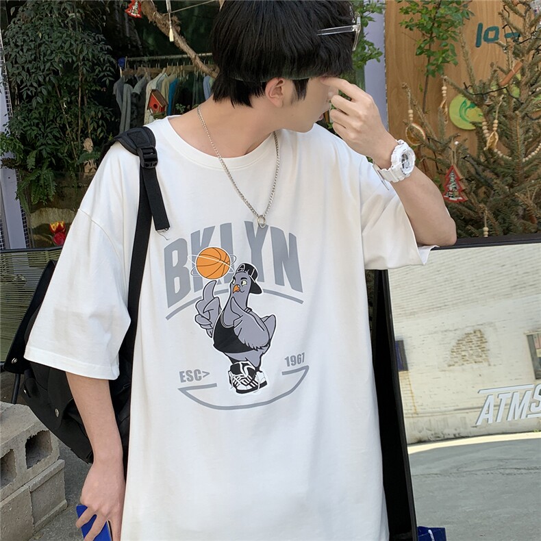 高点击！夏季大码青少年中性宽松t恤短袖半袖体恤A422-1-DT13-P28,男装T恤,电商A422-1