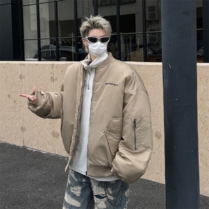 美式复古刺绣棒球棉服外套男女潮牌飞行夹棉夹克外套HY687/P96图片