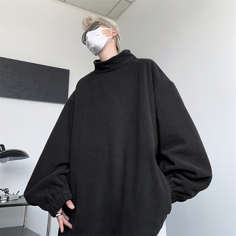 秋冬款男卫衣摇粒绒中领割袋宽松打底外套WY92P45,男装卫衣,星座1013-1