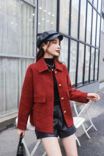 冬季新款，菠萝呢外套，女装，艾伊贝雪