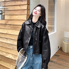2025冬季皮衣加绒棉服短款RF2C290-6891#-P180-K270，女装皮衣，2C290