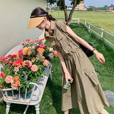新款现货主推夏季薄款工装套装9837-P125-K188，女装套装/套裙，2C129