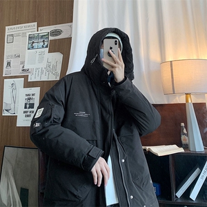 痞帅外套男大码拼接设计中长款工装羽绒服  MY6127 P388 限438图片