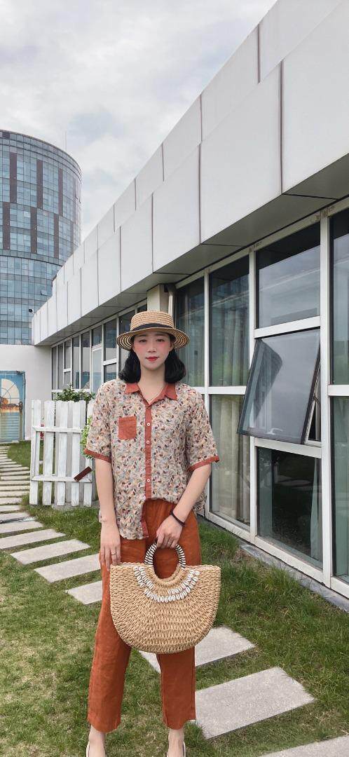 纯苎连衣裙小衫裤子裙子衬衣 时尚风 风淑女风休闲风，女装连衣裙，川哲