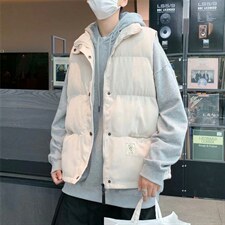 2021秋冬季灯芯绒无袖背心马甲男潮牌保暖坎肩马夹上衣W1553-P48，男装背心/马甲，星座512-4