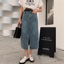 牛仔半裙，女装半身裙，肆尔