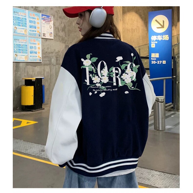 J9964-P70美式嘻哈高质量刺绣宽松潮牌棒球服夹克,女装卫衣/绒衫,星座617A-2