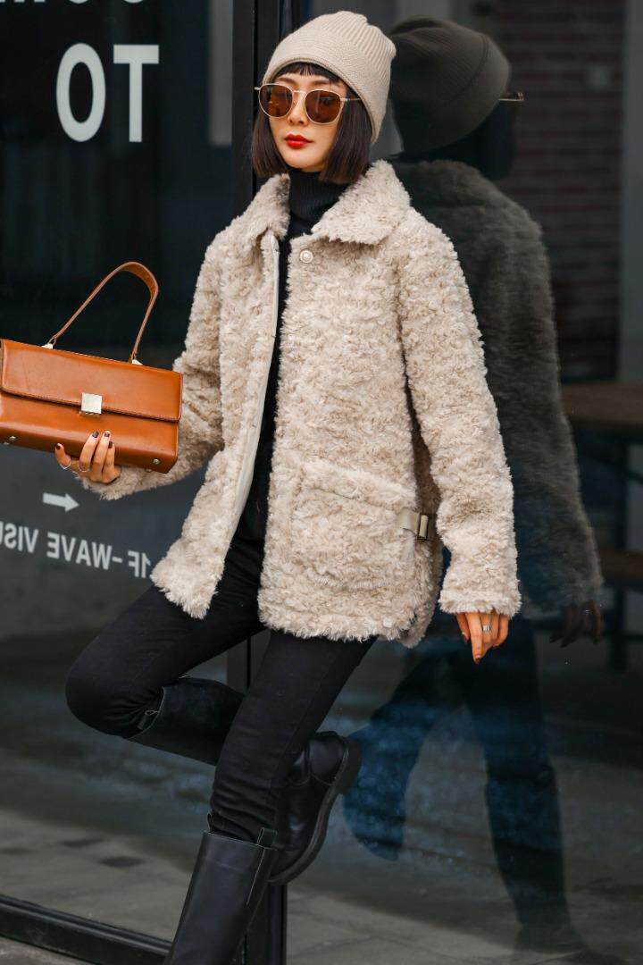 口袋拼貂毛，其它，E品