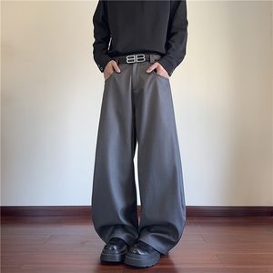 抖音品质春季新款美式高街高街宽松弯刀西裤B315-K25672-p65控88图片