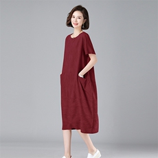 2024夏款新款宽松大码女装连衣裙552款，女装连衣裙，秋牧寒烟