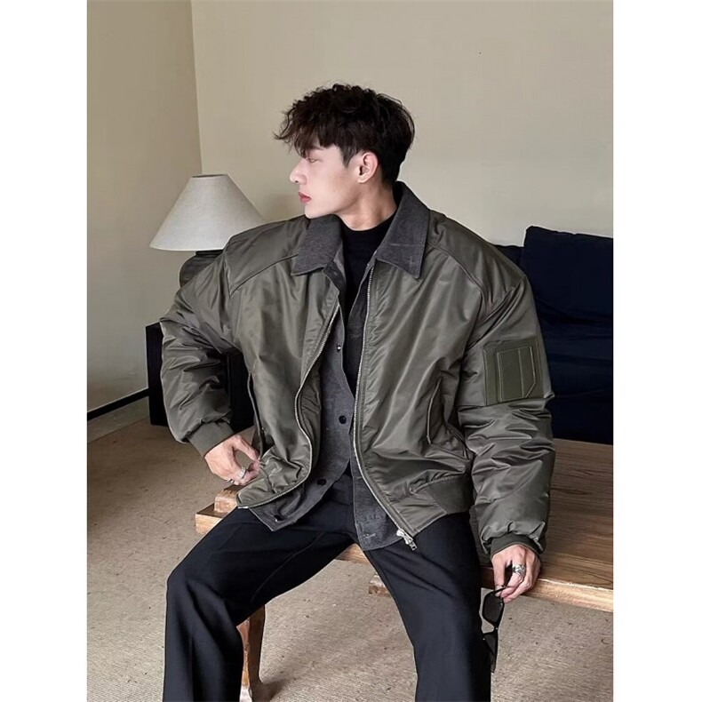 1506/GW92970/P67翻领夹克男ins春秋棒球服宽松情侣男潮流上衣,男装夹克,星座1506A