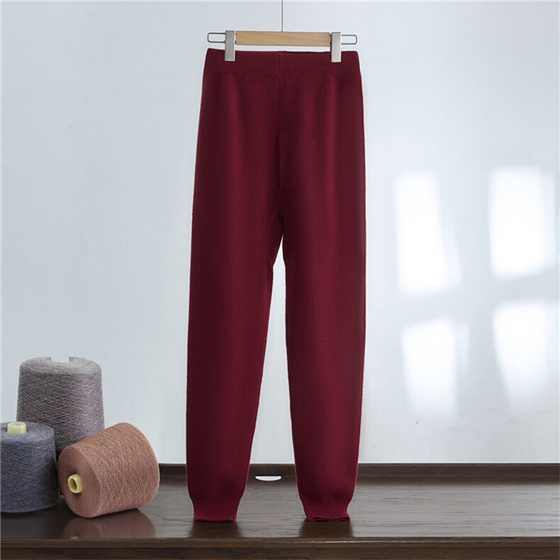 2025秋冬新款男士内穿四平加厚打底羊绒裤保暖防寒，男装休闲裤，达齐羊绒