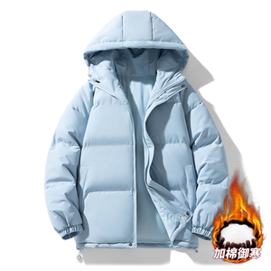 三防面料棉衣男士冬季新款纯色简约百搭棉服情侣袄子MY8555-P60特