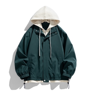 秋季现货假两件夹克男二开冲锋衣外套DSA157B-JK763-特P70图片