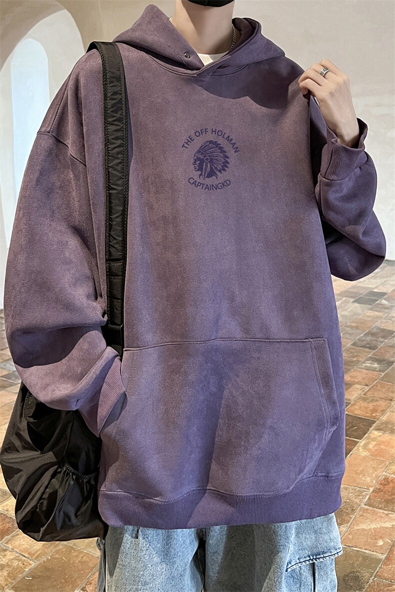 量大优可提供视频麂皮绒卫衣连帽HD019-1-LPWY4225-P40,男装卫衣,电商019-1