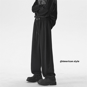 大码潮流高级感小直筒垂坠感冰丝休闲裤西裤K8549-P33【特价】,男装西裤,电商A007