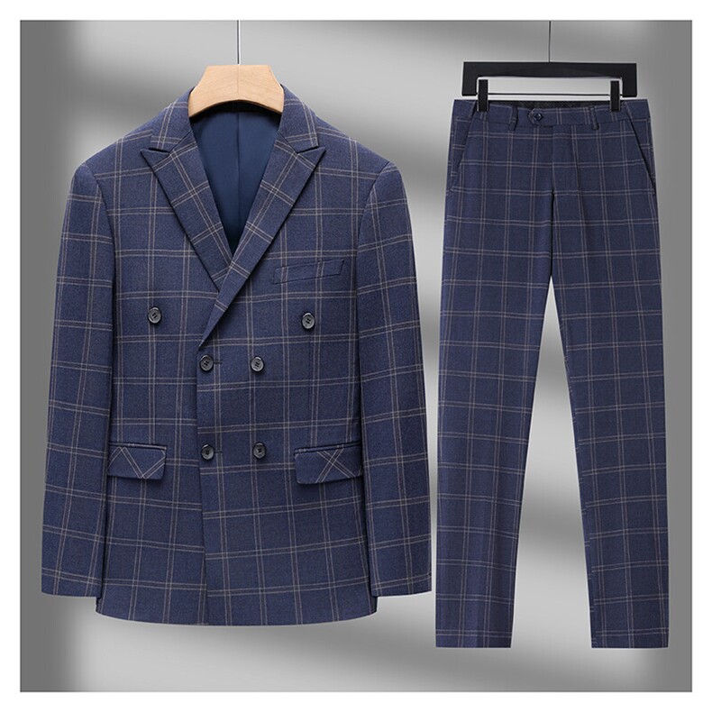 GDN5249四季款新款男士礼服西装修身商务休闲男装西服两件套装,男装西服套装,电商B360