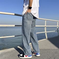 港风日系Ins简约cityboy休闲宽松高街牛仔裤NK63P50，男装牛仔裤，电商D325