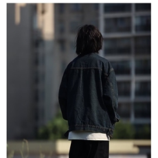 W016-P54美式复古做旧设计感牛仔外套女春秋款2025新款秋装小众，男装工装外套，电商B323A