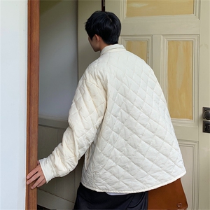 衬衫版型棉衣轻薄宽松格子设计感翻领棉服A170-M822-TP30图片