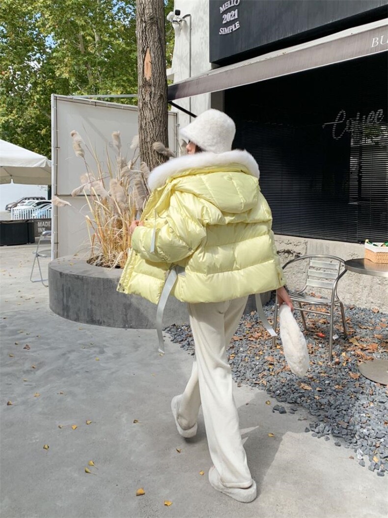 大毛领羽绒服，女装羽绒服，泰靡(1F)