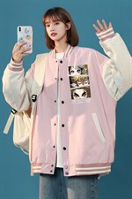 中性风春秋季情侣棒球服男女休闲夹克女时尚外套男BQF287-P50，男装夹克，电商B371
