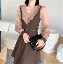 秋冬打底连衣裙，女装连衣裙，蕃米莉