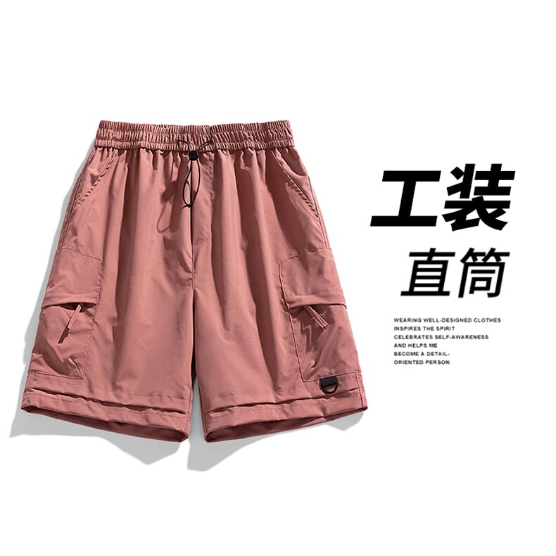 2026夏季工装短裤男宽松休闲裤直筒情侣款五分裤A436-6202-P35,男装牛仔裤,电商A436