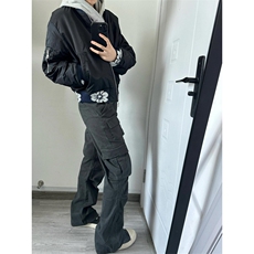 【有货】花卉拼接美式短款外套男高级感棒球服夹克JK110CC-特P65，男装夹克，星座1007（原301D）