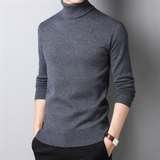 Z-A9620男士2023年秋冬新款长袖高领针织衫休闲打底衫P72，男装针织衫/毛衣，电商B360