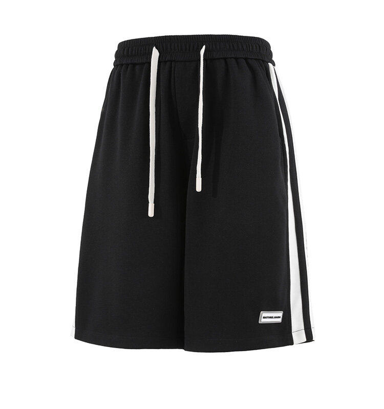 新品男美式条纹拼接速干设计感休闲短裤X416B-1-DK3122-特P25控58,男装牛仔裤,星座416B-1