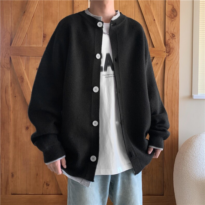 现货假两件毛衣开衫针织衫外套情侣装W8608-P65,男装针织衫/毛衣,星座1212