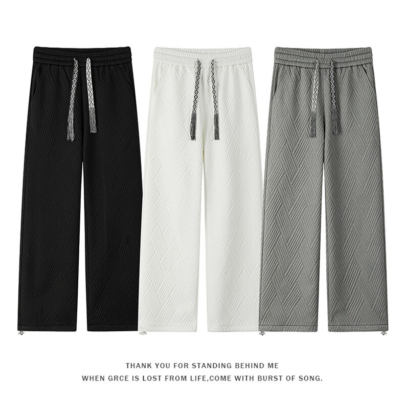 特批P35无差价2025春季新款面层：聚酯纤维95.8%氨纶4.2%K5648，男装休闲裤，电商A001