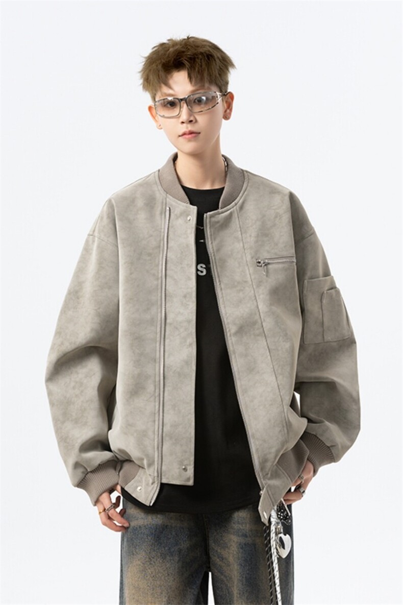现货三防春秋款男士皮夹克外套皮衣JK309P80,男装夹克,星座1904A-1