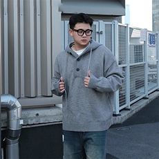 1506-1/GL1050/P57微胖男生穿搭衣服美式宽松显瘦针织衫，男装针织衫/毛衣，星座1506A