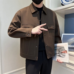 现货2025秋季社会小伙男明线工装斜纹夹克外套JK31P108控148图片