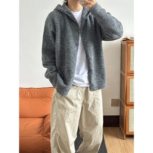 连帽毛衣开衫高品质鹿毛绒针织衫M-2XL图 MY1028-P55图片