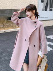 现货主推70毛手工羊毛大衣191-K6339-P255-K378，女装双面呢大衣，韩蜜菓