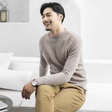 GBN63087限价588元男士冬季新款长袖圆领山羊绒针织衫休闲P516，男装针织衫/毛衣，电商B360