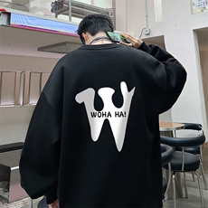 ！圆领卫衣港风长袖T恤男外套男WY126-P28，男装卫衣，电商B367
