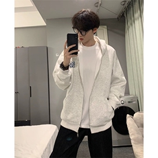 抖音得物高品质350克秋冬双头双拉链卫衣开衫外套AW7402，女装短外套，电商A443
