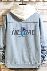牛仔夹克男大码牛仔外套男茄克NJ77173-P60加绒款-P75，男装夹克，电商A040A