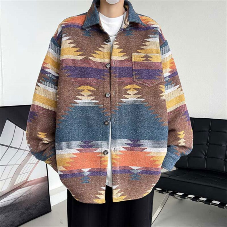 毛呢外套男短款韩版潮流ins修身呢子风衣帅气外套S-3XL C023 P-55图片