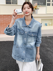 2025年春季新款休闲时尚牛仔外套-款号5807-P155-K228，女装短外套，浙宝305